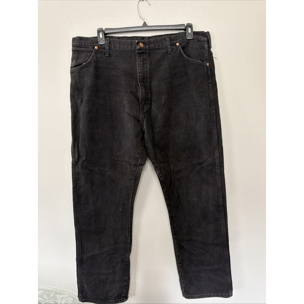Vtg Wrangler Jeans Mens 42X32 BlackGray 13MWZ Cowboy Cut Made USA 100% Cotton